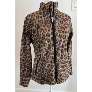 Ariat Women Leopard Print Full Zip Softshell Jacket